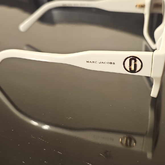 Marc Jacobs White Rectangular Sunglasses main image 3